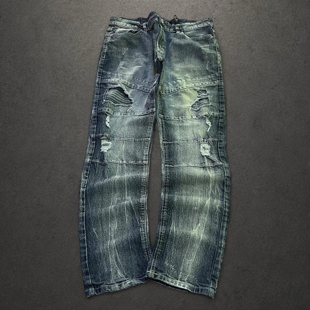 Y2K 2000s Southpole Cyber Grunge Indie Skater Hip Hop Denim Jeans